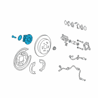 OEM Honda CR-V Bearing Assembly, Rear Hub Unit Diagram - 42200-STK-951