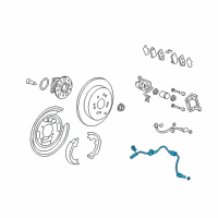 OEM 2011 Honda CR-V Sensor Assembly, Left Rear Diagram - 57475-SXS-013