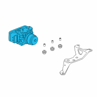 OEM 2006 Honda Accord Modulator Assembly, Vsa Diagram - 57110-SDB-A34