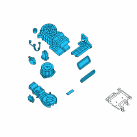 OEM 2019 Infiniti QX60 Motor & Fan Assy-Blower Diagram - 27413-9PM0A