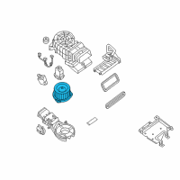 OEM 2020 Infiniti QX60 Blower Assembly Rear Diagram - 27375-3KA0B