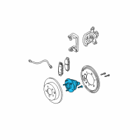 OEM 2007 Buick Rendezvous Rear Wheel Bearing Diagram - 12413089