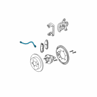 OEM 2005 Pontiac Aztek Hose Asm-Rear Brake Diagram - 15267631