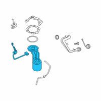 OEM 2017 Ford F-350 Super Duty Fuel Pump Diagram - HC3Z-9H307-AK