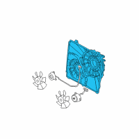 OEM 2005 Kia Sorento SHROUD, Fan Diagram - 253503E600