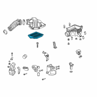 OEM 2011 Honda CR-V Element Assembly, Air Cleaner Diagram - 17220-REZ-A00