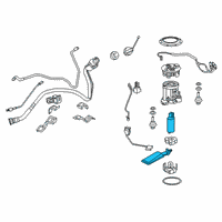 OEM 2020 Lexus RX450h Fuel Pump Assembly W/Filter Diagram - 23220-31600