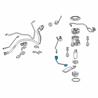 OEM 2018 Lexus RX450hL Gage Assembly Fuel Send Diagram - 83320-48121