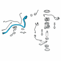 OEM Lexus RX450h Pipe Sub-Assembly, Fuel Diagram - 77201-0E120