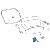 OEM Infiniti QX30 Lock Back Door Diagram - 90502-5DA0C