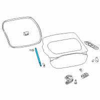 OEM Infiniti QX30 Stay Assy-Back Door, RH Diagram - 90450-5DA0A