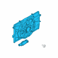 OEM 2015 Lincoln MKS Fan Assembly Diagram - DG1Z-8C607-K