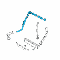 OEM 2021 Hyundai Kona Pipe & Hose Assembly-Turbo Changer WATERFEED Diagram - 28250-2B760