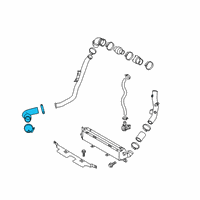 OEM Hyundai Hose-INTERCOOLER Inlet Diagram - 28254-2B760