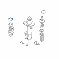 OEM Saturn Astra Insulator, Front Spring Diagram - 13178463