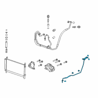 OEM 2014 Chevrolet Camaro Tube Asm-A/C Evaporator Thermal Expansion Valve Diagram - 23147328