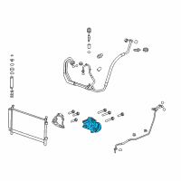 OEM 2012 Chevrolet Camaro Compressor Diagram - 23374618