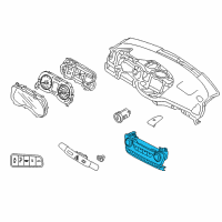 OEM Hyundai Heater Control Assembly Diagram - 97250-D3GG0-UUE