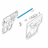 OEM 2012 Ford Escape Belt Weatherstrip Diagram - 8L8Z-7825860-B