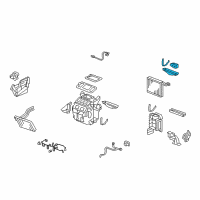 OEM 2008 Honda CR-V Valve Assembly, Expansion Diagram - 80221-SWA-A02