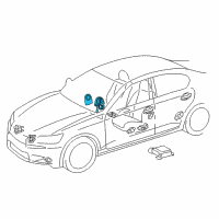 OEM 2020 Lexus LX570 Spiral Cable Sub-Assembly With Sensor Diagram - 84307-30250