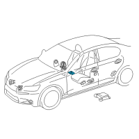 OEM 2019 Lexus GS300 Computer, Occupant Detection Diagram - 89952-30023