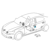 OEM 2020 Lexus GS F Sensor, Side Air Bag Diagram - 89831-68030
