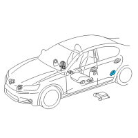 OEM 2020 Lexus GS F Sensor, Side Air Bag Diagram - 89831-30050