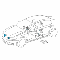 OEM 2019 Lexus GS300 Sensor, Air Bag, Front Diagram - 89173-59286