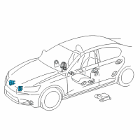 OEM 2020 Lexus GS F Sensor, Air Bag, Front Diagram - 89173-59286