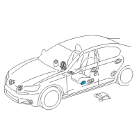 OEM Lexus GS450h Sensor, Side Air Bag Diagram - 89831-52040