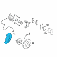 OEM 2007 Nissan Quest Plate-BAFFLE Diagram - 41151-CK000