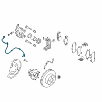 OEM Nissan Quest Sensor Assembly-Anti SKID, Front LH Diagram - 47911-CK000