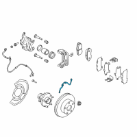 OEM Nissan Quest Hose Assy-Brake, Front Diagram - 46210-CK000