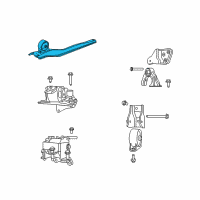 OEM 2009 Dodge Caliber Support-Engine Mount Diagram - 5105290AC