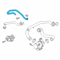 OEM BMW X3 Thermostat Inlet Water Hose Diagram - 11-53-7-601-941