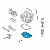 OEM Ford Police Interceptor Utility Oil Pan Diagram - L1MZ-6675-A