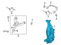 OEM Ford F-150 KNUCKLE - FRONT WHEEL Diagram - ML3Z-3K185-C