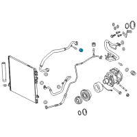 OEM 2022 Ram 3500 Cap-A/C Charge Valve Diagram - 68237080AA