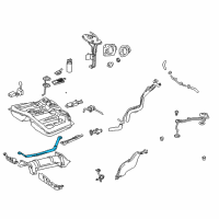 OEM 1997 Toyota RAV4 Fuel Tank Mount Strap Diagram - 77601-42030