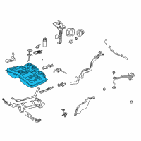 OEM 1999 Toyota RAV4 Fuel Tank Diagram - 77001-42051