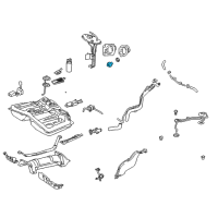 OEM 2000 Lexus LX470 Fuel Tank Cap Assembly Diagram - 77310-48020