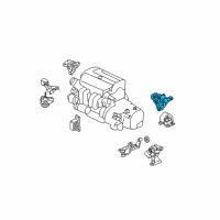 OEM 2006 Honda CR-V Bracket, RR. Engine Mounting Diagram - 50827-S9B-980