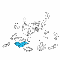 OEM Toyota Sienna Seat Cushion Pad Diagram - 71511-AE030