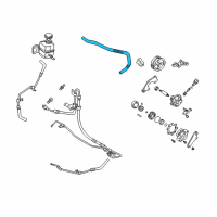 OEM 1999 Toyota Sienna Hose, Oil Reservoir To Pump Diagram - 44348-08010