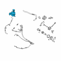 OEM 2002 Toyota Sienna Reservoir Assembly Diagram - 44360-08010