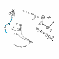 OEM Toyota Sienna Tube Sub-Assy, Return Diagram - 44406-08010