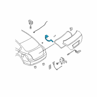 OEM 2007 Nissan Altima Hinge Assy-Trunk Lid, RH Diagram - 84400-JA000