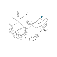 OEM Nissan Altima Trunk Lock Assembly Diagram - 84630-JA00A