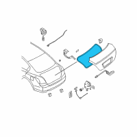 OEM 2007 Nissan Altima WEATHERSTRIP-Trunk Lid Diagram - 84830-JA000